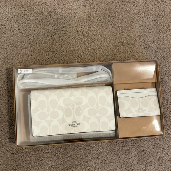 Coach Foldover Crossbody Card Case Set - Picture 3 of 9